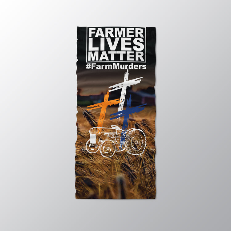 Neck Gaiter BLACK - Farmer Live Matters - U-Reckon 